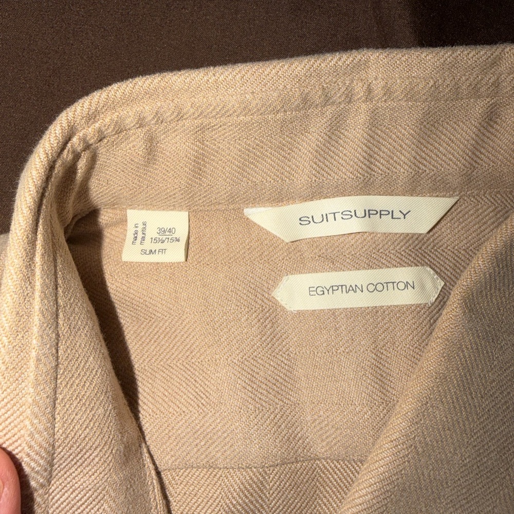 Suitsupply Light Tan Dress Shirt